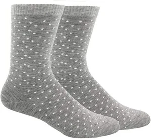 ADIDAS Women's Mini Trefoil Crew Socks One Size (5-10) Gray White - Picture 1 of 1