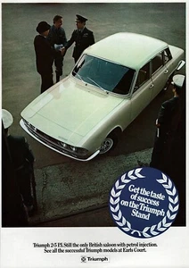 Triumph 2.5 P.I. 1972 Pubblicità a colori originale rara - Foto 1 di 1
