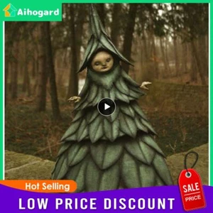 16cm Halloween Witch Figurine Creepy Witch Sculptures Statue Resin Garden Decora - Picture 1 of 13
