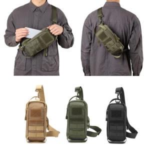 Tactical Sling Shoulder Bag Chest Bag Belt Waist Pack Multifunction for Hunting - Picture 1 of 18