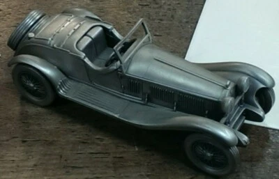 Danbury Mint Pewter - approx 1/43 scale - 1931 Alfa Romeo Spider Car - Image 1 of 4