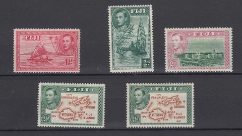Fiji KGVI 1941 Set To 2 1/2d p14 (except 2d/2 1/2d (II) p13.5) MH BP5458 Cover