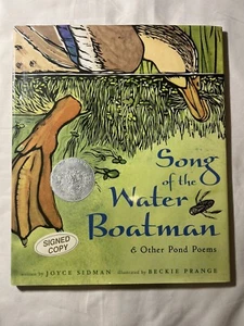 Song Of The Water Boatman & Other Pond Poems Signed Caldecott Honor Autographed - Picture 1 of 9