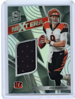2020 Panini Spectra Next Era Prizm Rookie Relic #NE-JB Joe Burrow #142/199 - Image 1 of 2