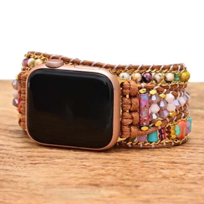 49mm/45mm Boho Watch Band Wristband for Apple Series 9 8 7 6 5 4 38mm 40mm 41mm - Image 1 of 4