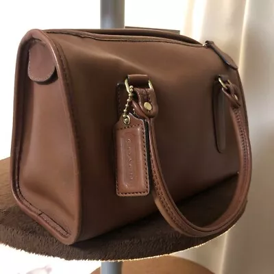 Cartera Doctor Coach Vintage Madison Speedy Años 90 Cuero Marrón Caoba 17995 Usada en Excelente Condición Foto 1 de 4