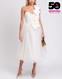 RRP €900 ELISABETTA FRANCHI Fit & Flare Dress IT40 US4 UK8 S Silk Blend Pleated - Picture 1 of 12