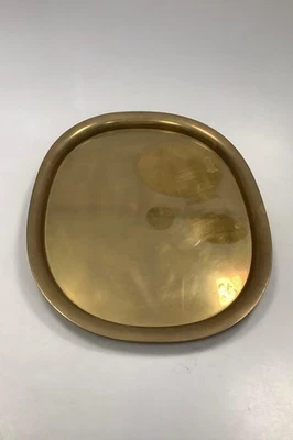Bandeja super elipse Georg Jensen en latón de Piet Hein 41 cm x 30,7 cm Foto 1 de 4