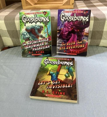 Goosebumps Now A Major Motion Picture Book Set Lot of 3 R.L. Stine Paperback - Image 1 of 4