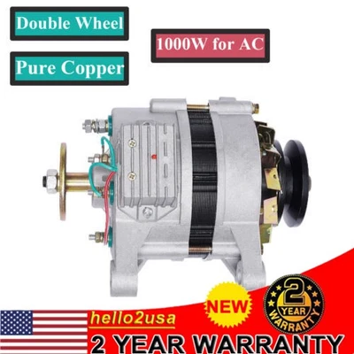 1KW PMA Permanent Magnet Generator AC Brushless Low Rpm Alternator Double Wheel - Image 1 of 4
