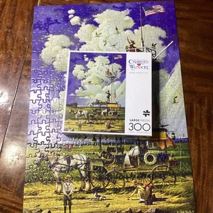 Young Hearts at Sea 300 Large Piece Jigsaw Puzzle Buffalo Games Charles Wysocki - Picture 1 of 2