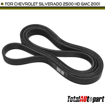 Cinturón Serpentine 112,37 pulgadas para Chevy Silverado 2500 HD GMC Sierra 2500 HD 2001 Foto 1 de 4