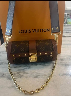 Bolso Bandolera Louis Vuitton Papillon Baúl Monograma Cuero Cadena M57835 Foto 1 de 4