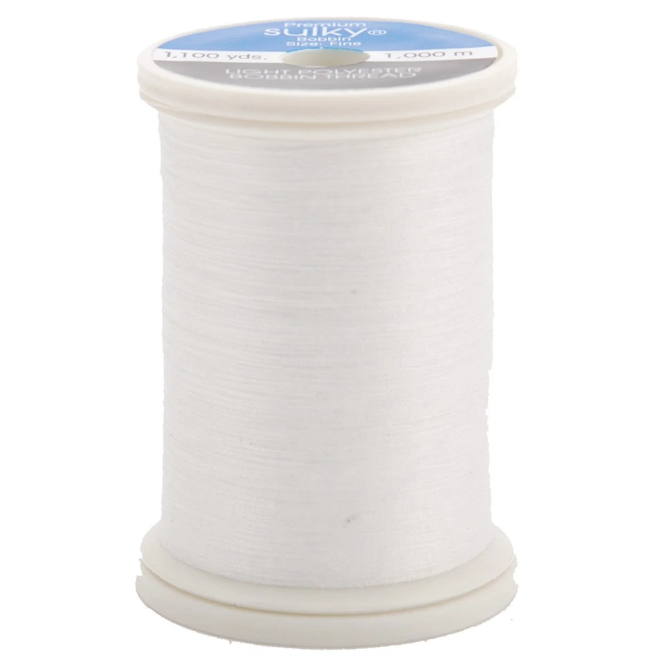 Sulky 882K-15  Bobbin Thread 60wt 1,100yd-White - Image 1 of 1