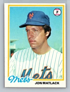 1978 Topps #25 Jon Matlack New York Mets - Picture 1 of 2