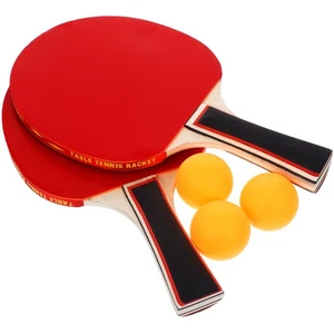 1 Set Racchetta da Ping Pong Kit Ping Pong Comoda Impugnatura Ping Pong - Foto 1 di 12