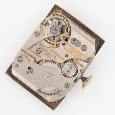 Movimiento Reloj Pulsera Vintage Gruen Curvex Calibre 370 17 Joyas Foto 1 de 4