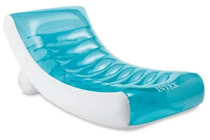 Intex Rockinfoot Inflatable Floating Lounge 74in X 39in - Picture 1 of 3