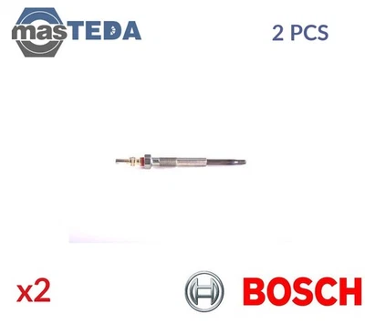 0 250 404 002 ENGINE GLOW PLUGS BOSCH 2PCS FOR CITROËN C5 III 2.2 HDI 200 2.2L - Image 1 of 4