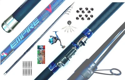 Super Kit Canna Pesca Teleregolabile 7 Metri + Mulinello Filo Accessori Trota - Immagine 1 di 4