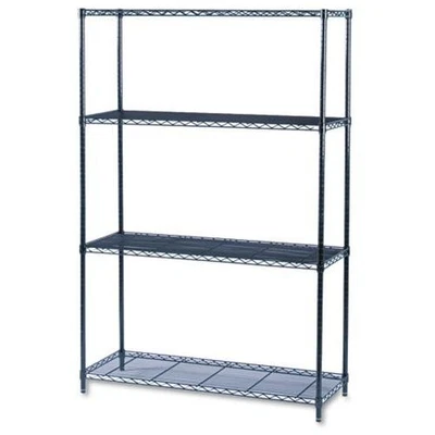 Prateleiras de arame industriais Safco - 48" X 18" X 72" - Aço, plástico - 4 X - Imagem 1 de 4