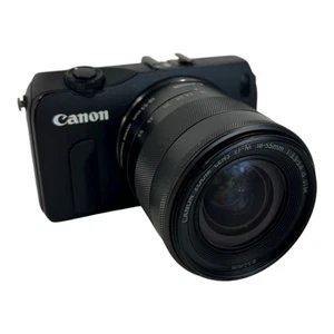 Canon EOS M Wechselkamera schwarz EF-M Objektiv 18–55 mm f/3,5–5,6 IS STM - Bild 1 von 12