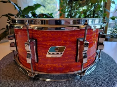 Ludwig LLS364XX51 Legacy 6.5X14 Mod Orange 3 Ply Maple Snare Drum 8 Lug 2017 - Image 1 of 4