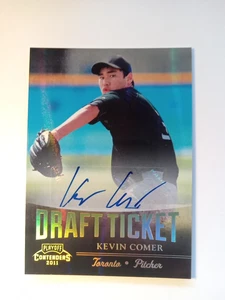 Biglietti Draft Contenders Playoff 2011 Firme Kevin Comer #DT73 Auto Spedizione Gratuita - Foto 1 di 2