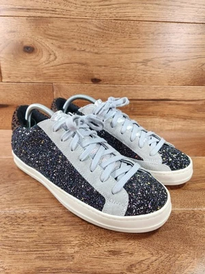 P448 Tenis Informales Cuero Brillo/Gamuza Zapatos Talla 38, EE. UU. 7 Foto 1 de 4