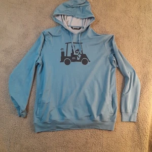 Travis Mathew Hoodie Herren XL Blau Pullover Golf Cart Design - Bild 1 von 6