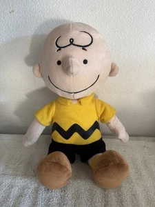Kohl's Cares Peanuts Charlie Brown Yellow Plush Stuffed Toy 14" 2013 Doll - Picture 1 of 5