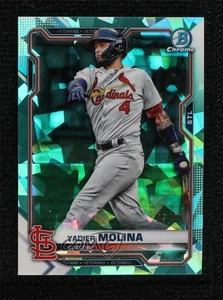 Bowman Chrome Sapphire Edition Aqua Refractor 2021/99 Yadier Molina #99 - Imagen 1 de 3