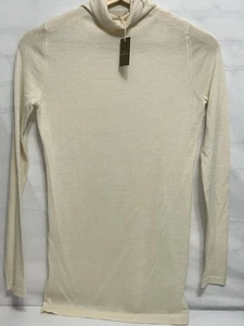 Ann Mashburn XS Cream Turtle Neck Sweater 100% Cashmere - Picture 1 of 11
