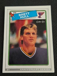 1992-93 O-Pee-Chee OPC BRETT HULL #21 25TH Anniversary Rookie RC - Picture 1 of 1