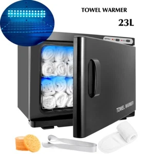 23L Hot Towel Warmer UV Sterilizer Cabinet Salon Spa Beauty Facial Skin Care US - Picture 1 of 12