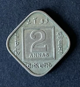 1929 Britannico-India moneta 2 Anna Re Giorgio V & Imperatore KM#516 - Foto 1 di 5