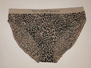 Neu mit Etikett Victoria's Secret nahtloser unsichtbarer Bikini Leopardenmuster Tiermotiv Logo Large  - Bild 1 von 4