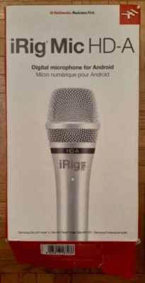 RETAIL BOX for iRig Mic HD-A Silver Digital Microphone Android IK Multimedia - Image 1 of 4