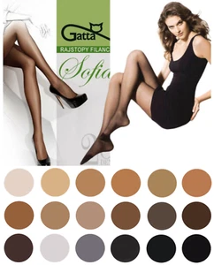 GATTA SOFIA Filanca Tights 20 DEN Half Mat S - XXL 100% Polyamide Stretch - Picture 1 of 29