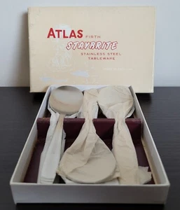 Atlas Firth - STAY BRITE Stainless Steel Dorian FRUIT SPOONS - Set of 6 - Picture 1 of 3