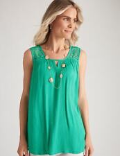 MILLERS - Womens Summer Tops - Green Tank / TShirt - Office Wear - Work Clothes