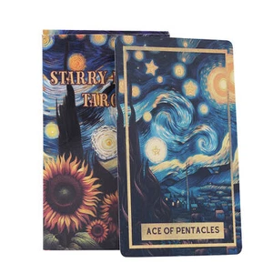Starry Night Tarot Cards - 78-Card Deck For Divination Fortune Telling Future - Picture 1 of 12