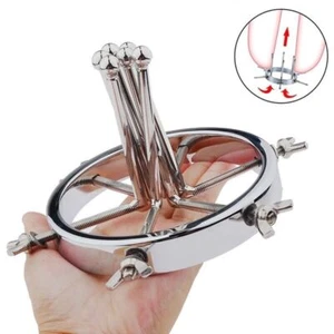 Metal Extreme Huge Anal Plug Open leg Vaginal stretcher Speculum Butt Plug Toy - Picture 1 of 9