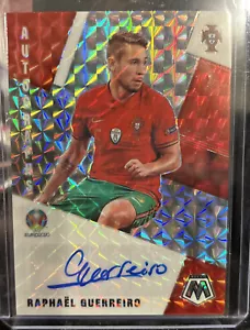 2021 PANINI MOSAIC UEFA EURO AUTO MOSAIC PRIZM RAPHAEL GUERREIRO AUTO PORTUGAL - Picture 1 of 2