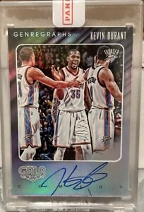 2015-16 Panini Gala #3 KEVIN DURANT Genregraphs Comedy Auto #’d /25 Thunder SP
