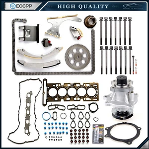 For 2004 Chevrolet Colorado 3.5L Head Gasket Set Timing Chain Kit Water Pump - Picture 1 of 11