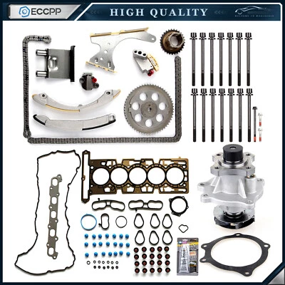 For 2004 Chevrolet Colorado 3.5L Head Gasket Set Timing Chain Kit Water Pump - Image 1 of 4