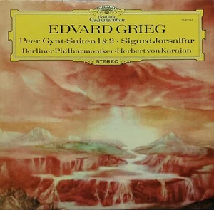Grieg: Suite Peer Gynt 1 & 2, Sigurd Jorsalfar / Herbert von Karajan - LP - Afbeelding 1 van 3