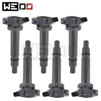 Set of 6 Ignition Coils For 2005-2012 Toyota Tacoma 4.0L 2.7L UF495 90919-02248 - Image 1 of 4