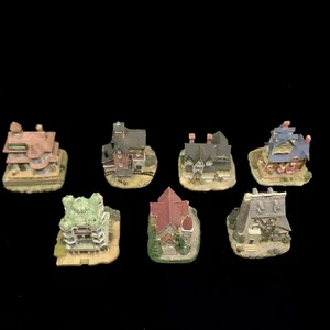 Lot Of 7 Amazing Miniature Village Build International Resourcing Services Inc. - Picture 1 of 15